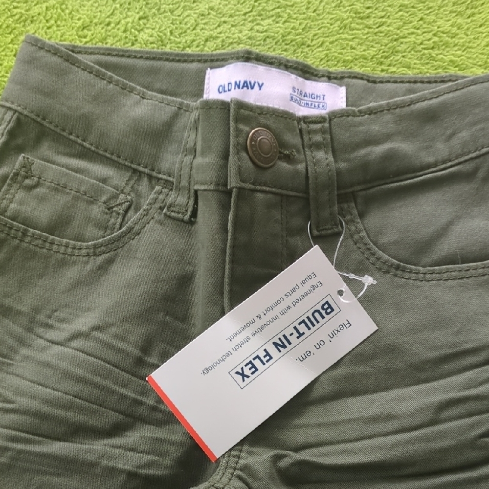 Old Navy Kids Casual Bottoms in Olive Green - Picture 3 of 5